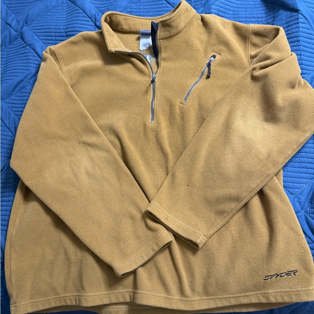 Spyder Men's Mustard Zip-Up Sweater